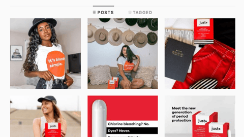 Just Periods Instagram Wall